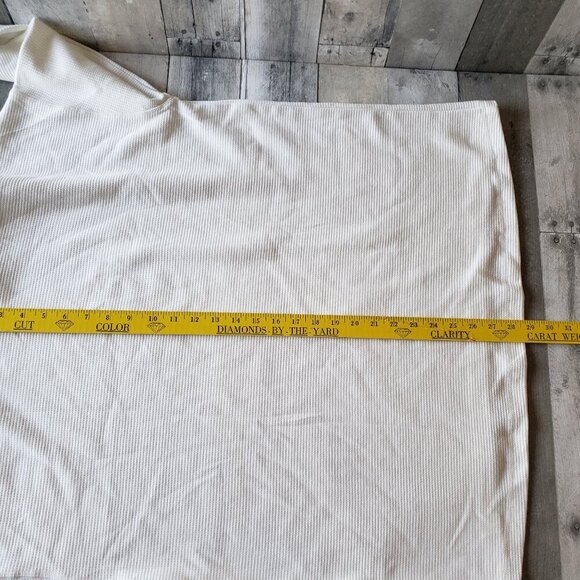 NWT - Lands' End White Ladies' Waffle Funnel Neck Top - Size XXL - Picture 5 of 6